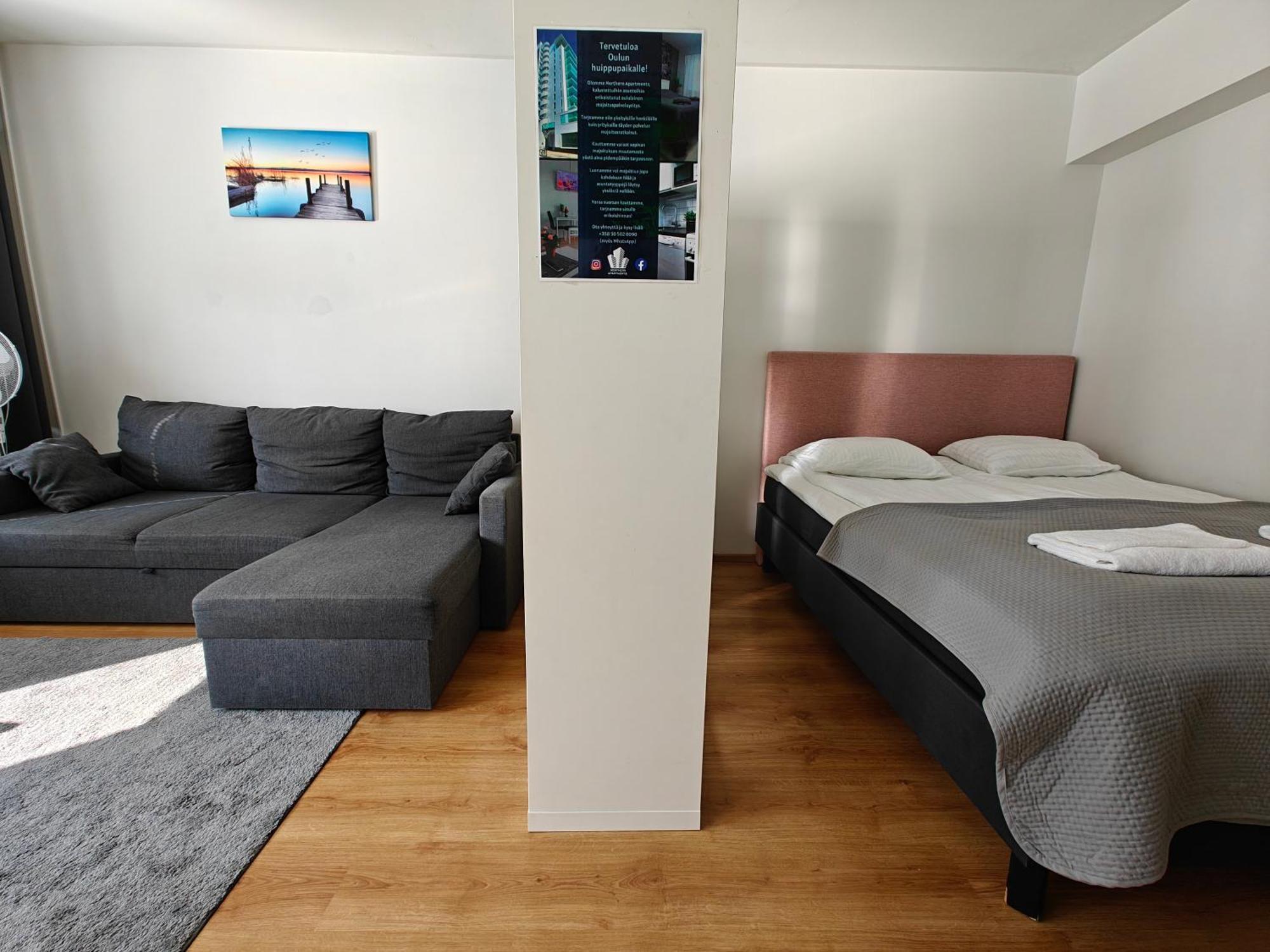 3-Room Apartment In Oulu Center, Parking Ngoại thất bức ảnh